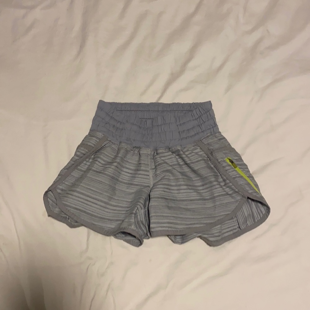 women’s lululemon workout shorts- “Tracker high-rise short 4”